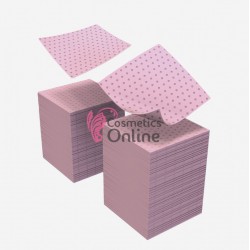 Dischete / servetele perforate de unghii, fara scame, Staleks, 400 buc roz, art WE-400